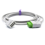 For Nihon Kohden ECG Trunk Cable JC-906PA 6 Lead to 12Pin Connector IEC Latex - sinokmed