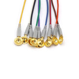 EKG-Kabel 10 Anschlusskabel vergoldete Cup-Elektroden