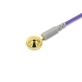 EKG-Kabel, 10 Anschlusskabel, vergoldete Cup-Elektroden, Din 1,5 mm