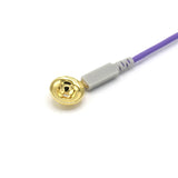 EKG-Kabel, 10 Anschlusskabel, vergoldete Cup-Elektroden, Din 1,5 mm