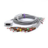 For Burdick EKG Cable 012-0700-00 10 Leads Wires AHA Banana 4.0mm