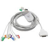 For Fukuda Denshi EKG Cable 10 Leads Wires AHA Pinch Connector 4.0mm - sinokmed