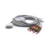 For GE Marquette 2029893-001 EKG Cable 10 Leads Wires 9.8 ft AHA Banana 4.0mm
