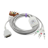 For GE Marquette EKG Cable 10 Leads Wires 9.8 ft AHA Needle 3.0mm - sinokmed