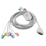 For GE Marquette EKG Cable 10 LeadsWires Pinch/Grabber AHA Standard Connector - sinokmed