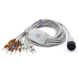 For Kenz EKG Cable 10 LeadWires 9.8 ft AHA Needle 3.0mm