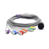 For Kenz EKG Cable 10 LeadWires AHA Standard Pinch/Grabber 16-pin Connector