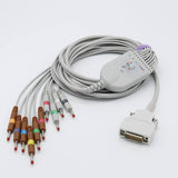 For Mortara EKG Cable 10 Leads Wires AHA Banana Connector 4.0mm - sinokmed