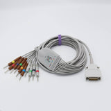 For Mortara EKG Cable 10 Leads Wires AHA Needle Connector 3.0mm - sinokmed