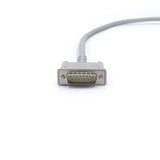 Câble ECG Philips M2461A, 10 fils, connecteur banane AHA 4,0 mm, 15 broches