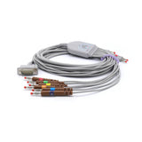 Câble ECG Philips M2461A, 10 fils, connecteur banane AHA 4,0 mm, 15 broches