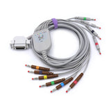 For Hellige EKG Cable 10 Leadwires AHA Banana Connector