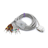 For Hellige EKG Cable 10 Leadwires AHA Needle Connector