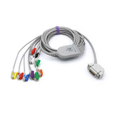 For Hellige EKG Cable 10 Leadwires AHA Standard Pinch/Grabber Connector