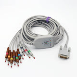 For Schiller 2.400095 EKG Cable 10 Leads Wires 9.8 ft AHA Banana 4.0mm