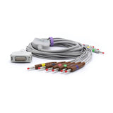 For Fukuda Denshi EKG Cable 10 Leads Wires IEC Banana 4.0mm European Standard Connector