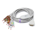 For GE Marquette EKG Cable 2029890-001 10 Leads Wires IEC Banana 4.0mm European Standard Connector