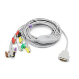 For GE Marquette EKG Cable 10 Leads Wires IEC Pinch/Grabber European Standard Connector