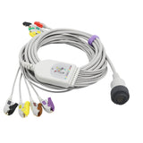For Kenz EKG Cable 10 LeadWires 9.8 ft European Standard Pinch/Grabber Connector