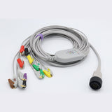 For Kenz EKG Cable 10 LeadWires 9.8 ft European Standard Pinch/Grabber Connector - sinokmed