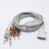 For Mortara EKG Cable 10 Leads Wires IEC Banana Connector 4.0mm - sinokmed