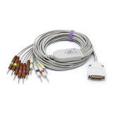 For Mortara EKG Cable 10 Leads Wires IEC Needle Connector 3.0mm