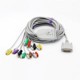 For Nihon Kohden EKG Cable 10 Lead IEC Pinch/Grabber European Standard Connector 4.7k resistor