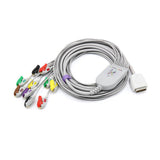 For Nihon Kohden EKG Cable 10 Lead IEC Pinch/Grabber 15 pins European Standard Connector