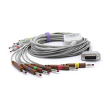 For Philips M3703C EKG Cable 10 Leads Wires IEC Banana 4.0mm European Standard Connector