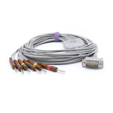 For Philips EKG Cable 10 Leads Wires IEC 3.0mm Needle European Standard Connector