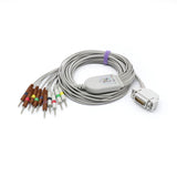 For Hellige EKG Cable 10 Leadwires IEC European Standard Needle Connector