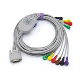 For Edan EKG Cable 10 Lead IEC Snap European Standard Connector