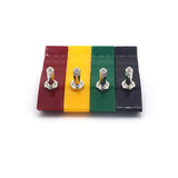Universal ECG/EKG Electrodes Multiple Color Limb Clamp Nickel Both 4.0 and 3.0mm Pediatric Size Set of 4