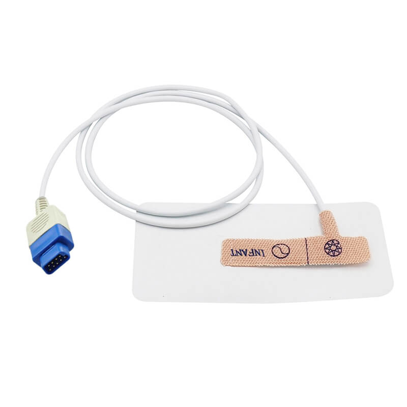 For GE Trusignal Disposable Oximax Spo2 Adhesive Sensor 9 Pins Infant Probe 12 Pack - sinokmed
