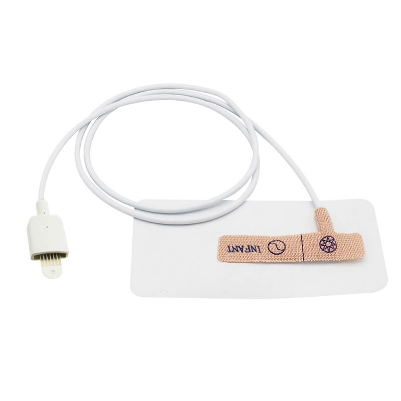 For Masimo 1800 Disposable Spo2 Sensor Infant Adhesive Sensor LNOP Male Connector 12 Pack - sinokmed