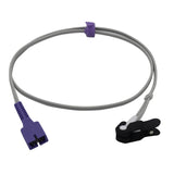For Nellcor Spo2 Sensor Adult Ear Clip 3.2 ft 9 Pins Connector - sinokmed
