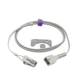 For Biolight  Spo2 Sensor Adult Ear Clip 3.2 ft 7 Pin Connector - sinokmed