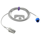 For Biolight SpO2 Sensor Adult Ear Clip 9.8 ft 12 Pin Connector - sinokmed