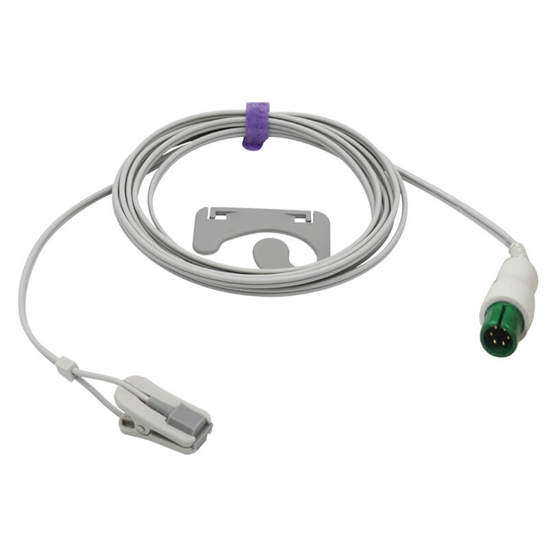For for Bionet Spo2 Sensor Ear Clip 9.8 ft 6 Pins Connector - sinokmed