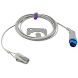 For Drager Siemens Spo2 Sensor Ear Clip 9.8 ft 10 Pins Connector - sinokmed