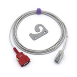 Pour capteur Masimo SpO2, clip auriculaire pour adulte, connecteur 20 broches de 3 m