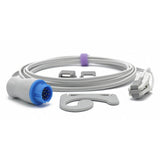 Pour capteur Mindray SpO2, clip auriculaire Masimo Tech, connecteur 12 broches, 3 m