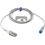 For Mindray T5/T8 Spo2 Sensor Ear Clip 9.8 ft 7 Pin Connector - sinokmed