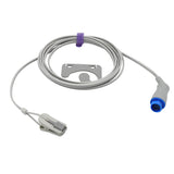 For Nihon Kohden Spo2 Sensor Adult Ear Clip 9.8 ft 10 Pin Connector - sinokmed