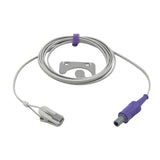 For Neussoft Spo2 Sensor Adult Ear Clip 9.8 ft 7 Pin Connector - sinokmed