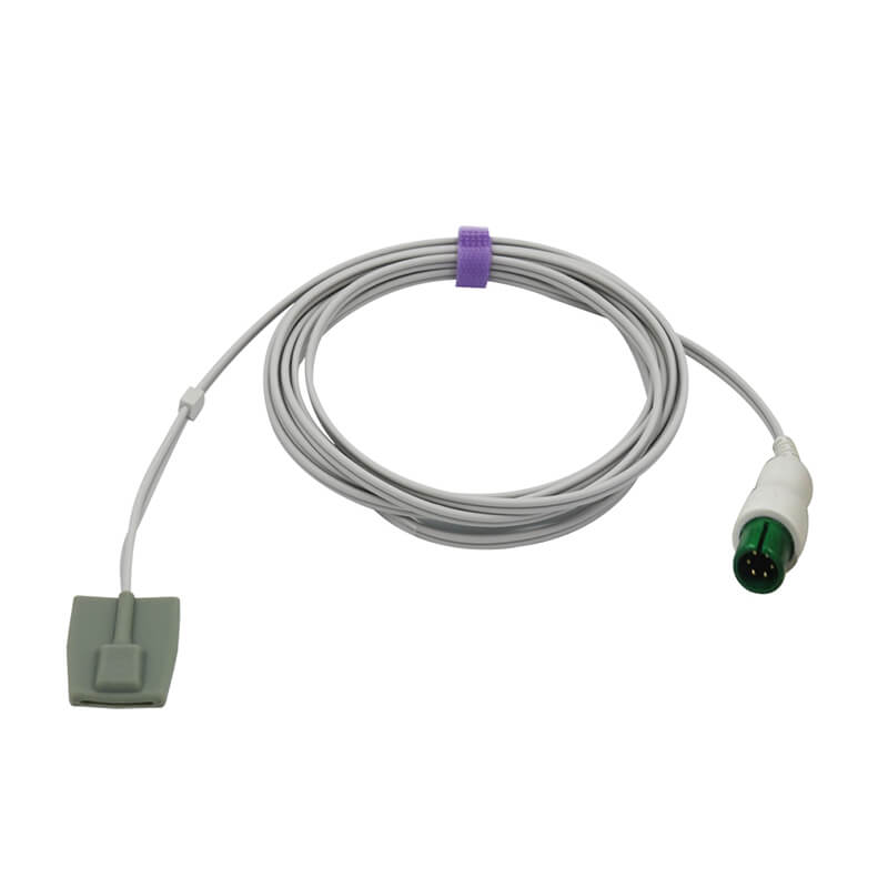 For for Bionet Spo2 Sensor Pediatric Soft 9.8 ft 6 Pins Connector - sinokmed