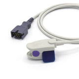 Pour capteur SpO2 Masimo 1864, clip pédiatrique, connecteur 9 broches, 1 m