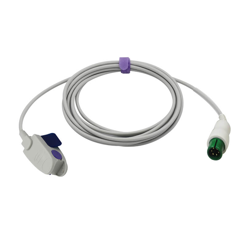 For for Bionet Spo2 Sensor Pediatric Clip 9.8 ft 6 Pins Connector - sinokmed