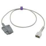 For MEK SpO2 Sensor Reusable Adult Soft Connector 3.2 ft 7 Pins Connector - sinokmed