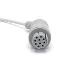 Capteur SpO2 Datex Ohmeda pour adulte, connecteur souple de 3 m, 10 broches